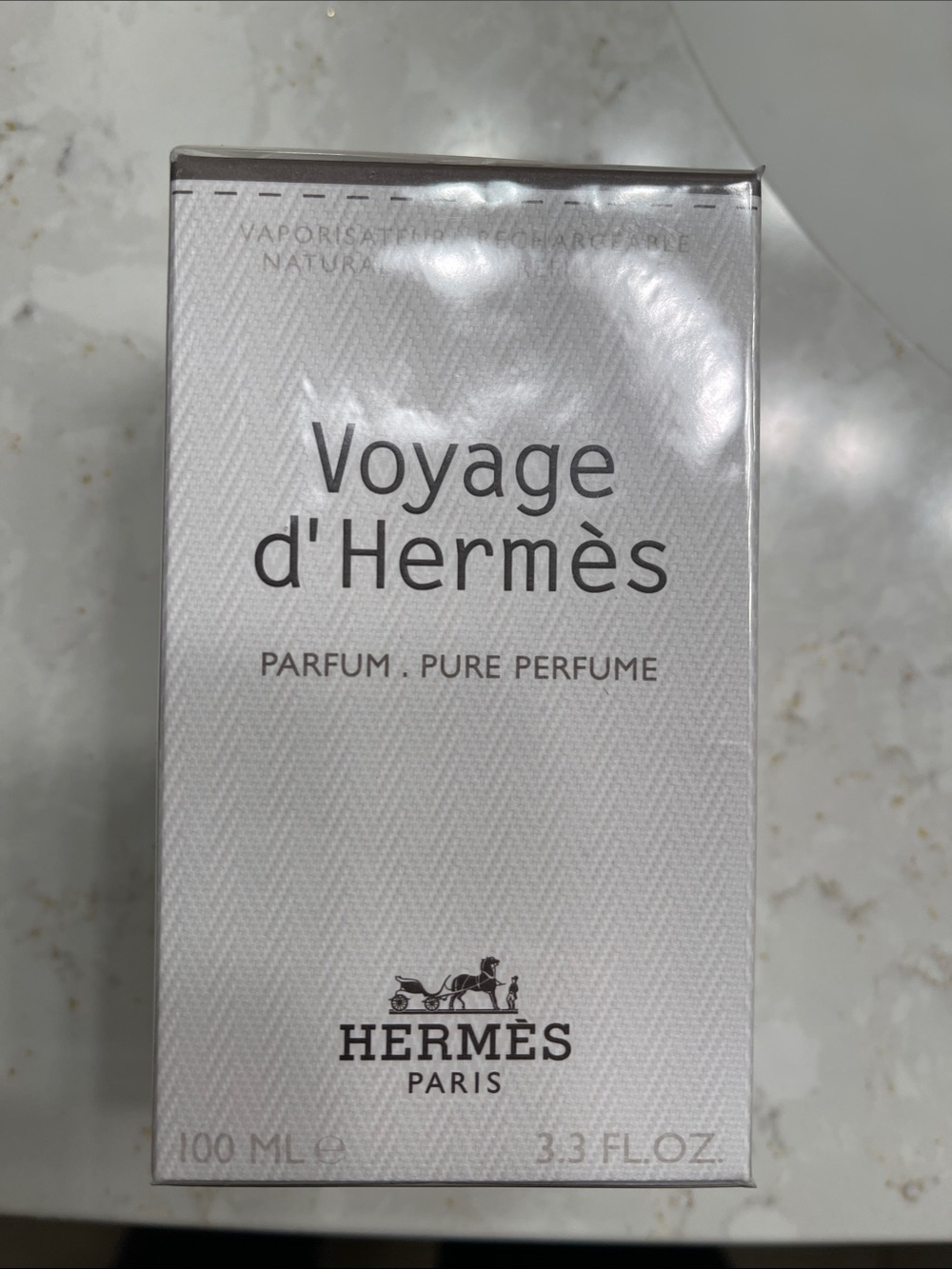 Hermès Voyage d'Hermès Parfum White & Silver Box